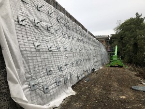 Retaining wall in Coventry