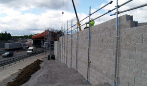 A Retaining Wall in Wolverhampton